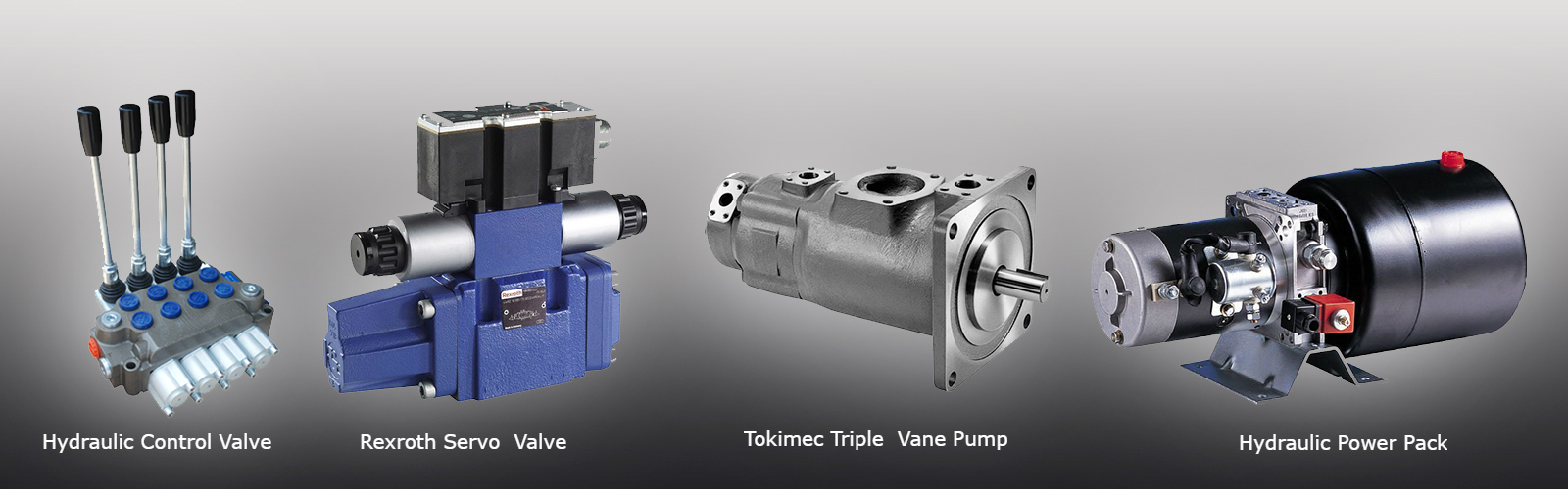 Control Valve, Servo Valve, Vane Pump and Power Pack